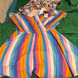 Colorful Striped Romper